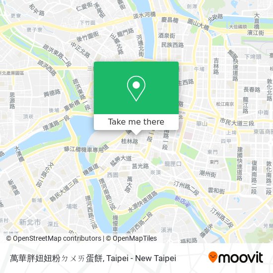 萬華胖妞妞粉ㄉㄨㄞ蛋餅 map