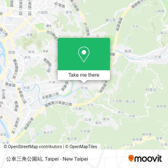 公車三角公園站地圖