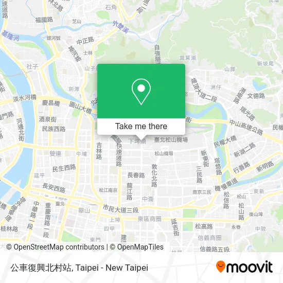 公車復興北村站地圖