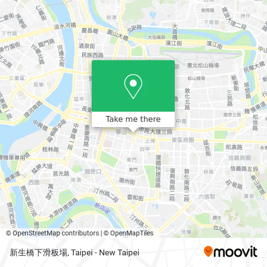 新生橋下滑板場 map