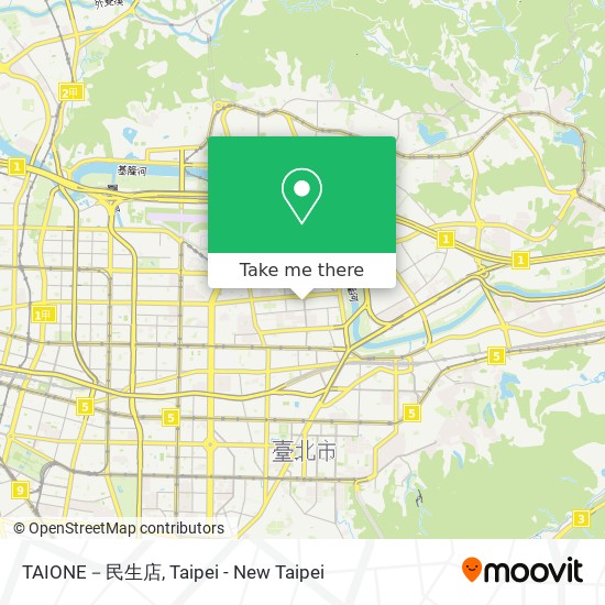 TAIONE－民生店 map
