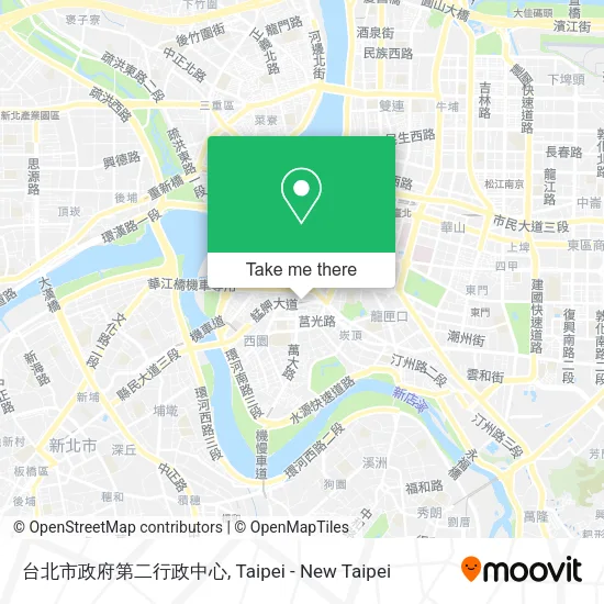 台北市政府第二行政中心地圖