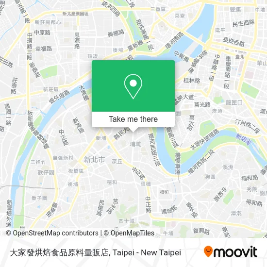 大家發烘焙食品原料量販店地圖