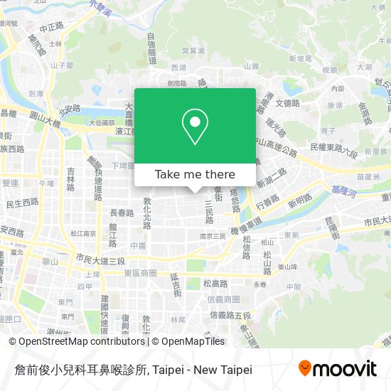 詹前俊小兒科耳鼻喉診所 map