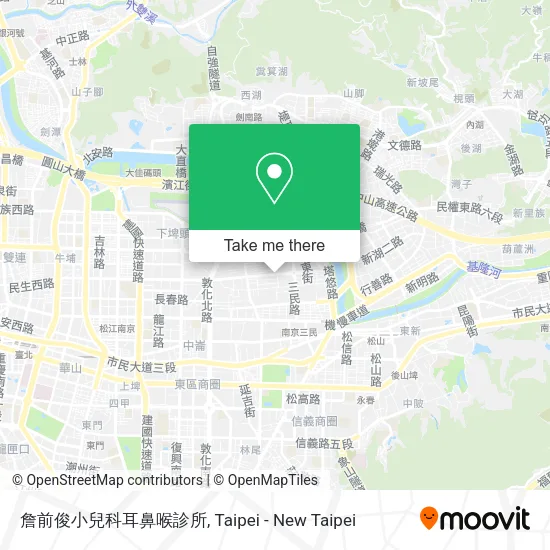 詹前俊小兒科耳鼻喉診所地圖
