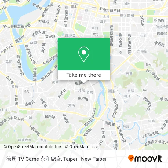 德周 TV Game 永和總店地圖