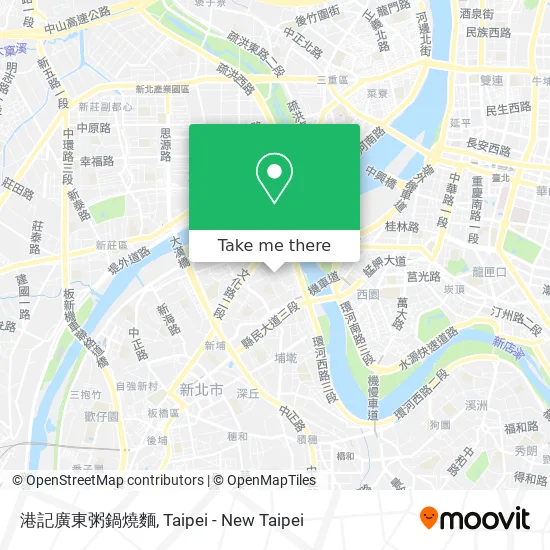 港記廣東粥鍋燒麵地圖
