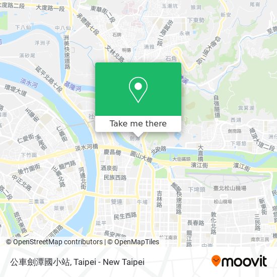 How To Get To 公車劍潭國小站in 士林區by Bus Metro Or Train