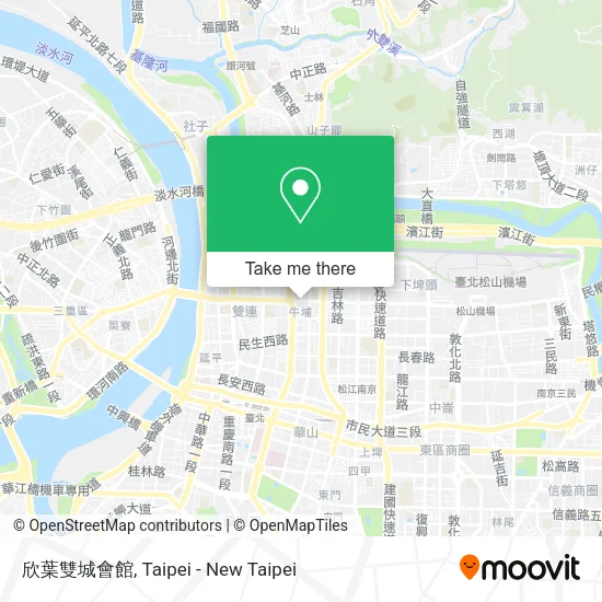 欣葉雙城會館 map