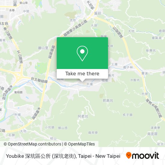 Youbike 深坑區公所 (深坑老街) map