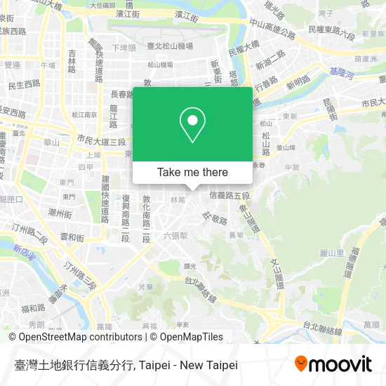 臺灣土地銀行信義分行地圖
