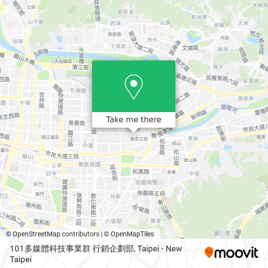 101多媒體科技事業群 行銷企劃部地圖