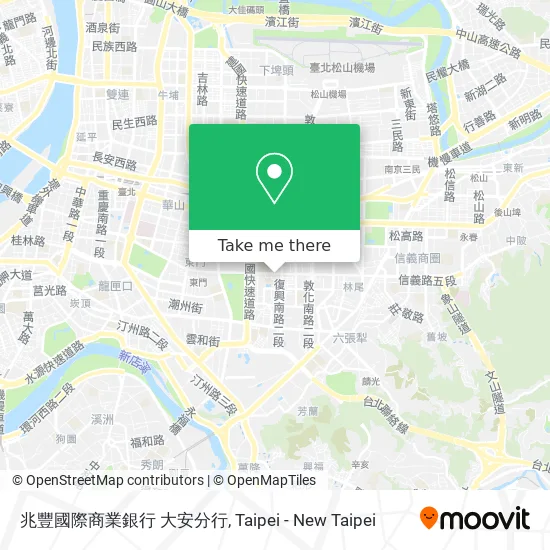 兆豐國際商業銀行 大安分行 map