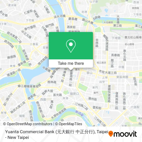 Yuanta Commercial Bank (元大銀行 中正分行)地圖