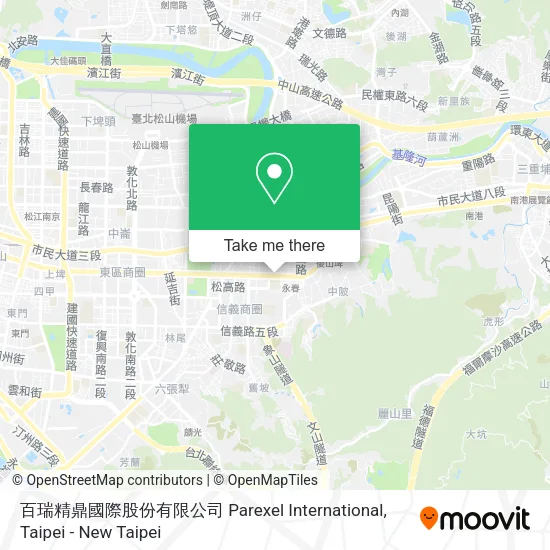 百瑞精鼎國際股份有限公司 Parexel International地圖