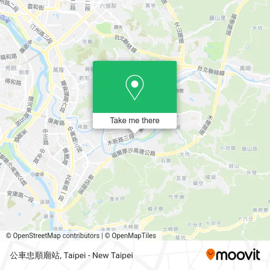公車忠順廟站地圖