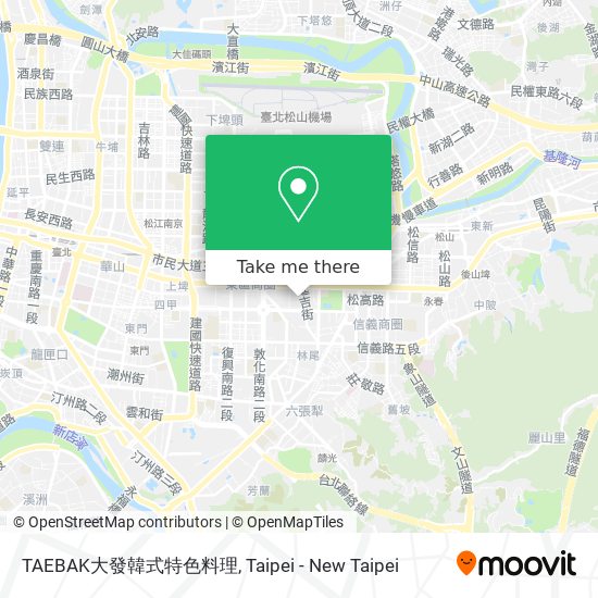TAEBAK大發韓式特色料理 map
