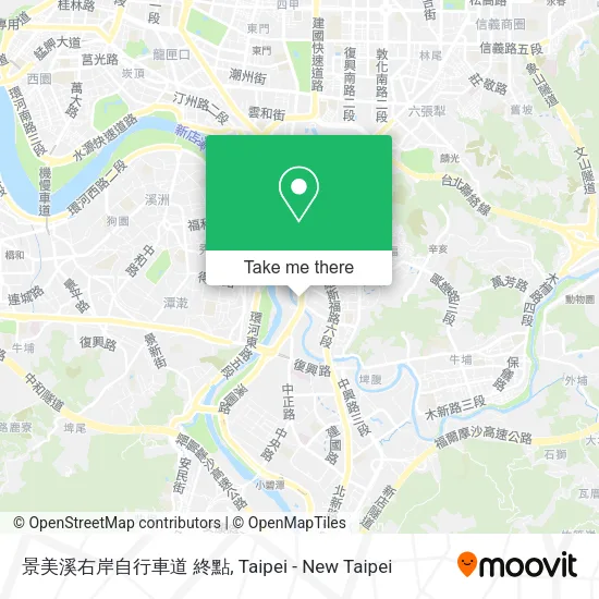 景美溪右岸自行車道 終點 map