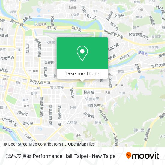 誠品表演廳 Performance Hall map