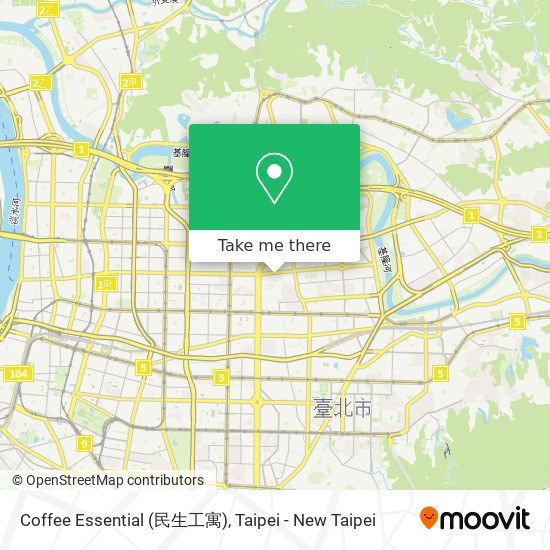 Coffee Essential (民生工寓)地圖