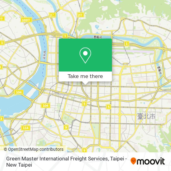 Green Master International Freight Services map