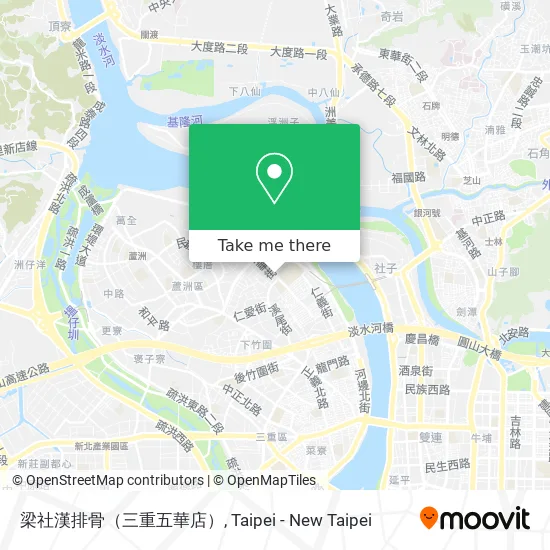 梁社漢排骨（三重五華店）地圖