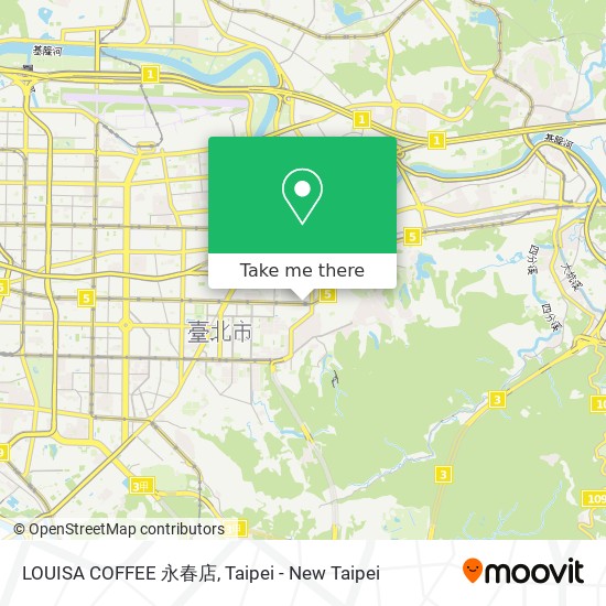 LOUISA COFFEE 永春店 map