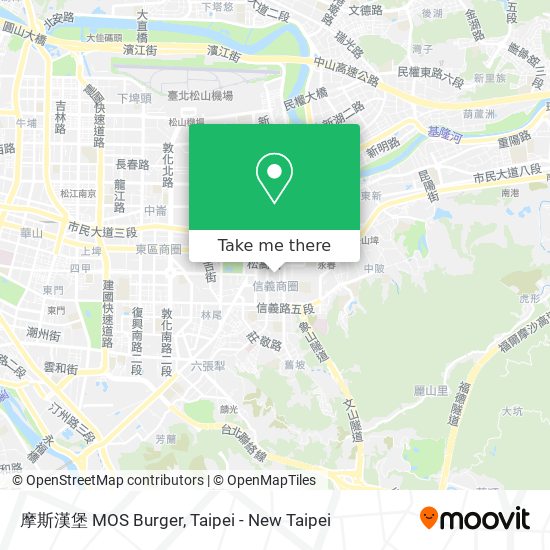 摩斯漢堡 MOS Burger map