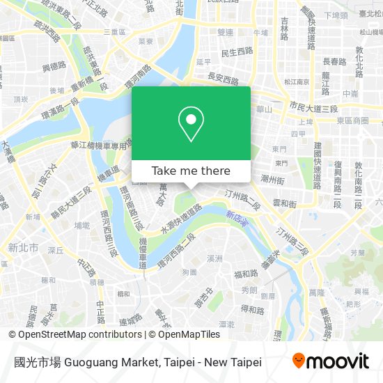 國光市場 Guoguang Market map