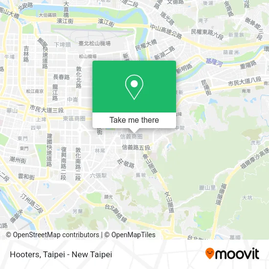 Hooters map