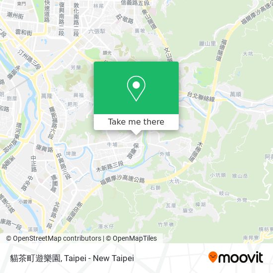 貓茶町遊樂園地圖