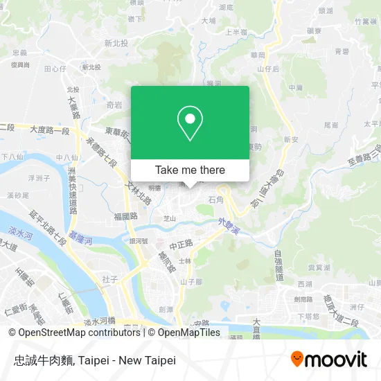 忠誠牛肉麵 map