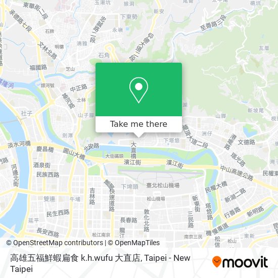 高雄五福鮮蝦扁食 k.h.wufu 大直店 map