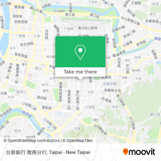 台新銀行 敦南分行 map