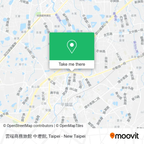 雲端商務旅館 中壢館地圖