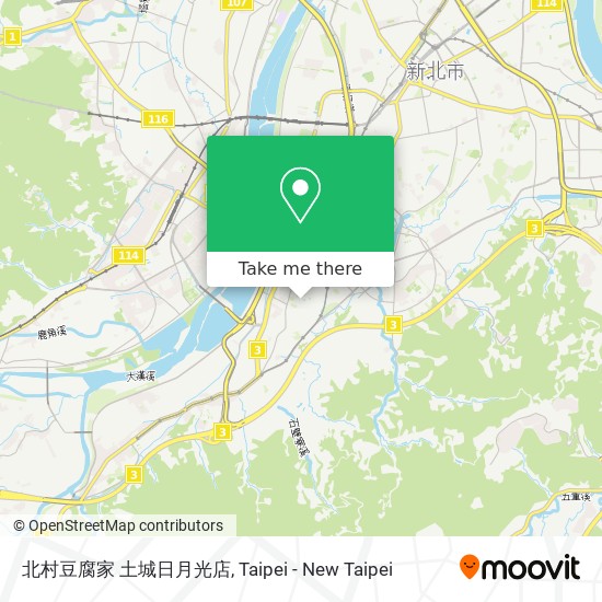 北村豆腐家 土城日月光店 map