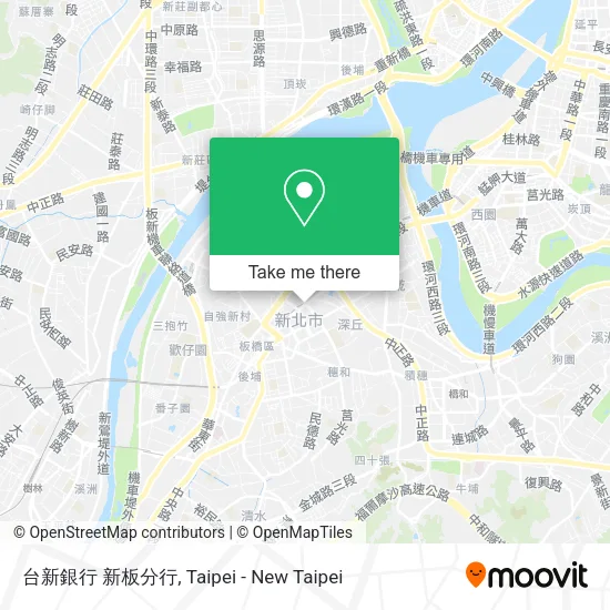 台新銀行 新板分行地圖