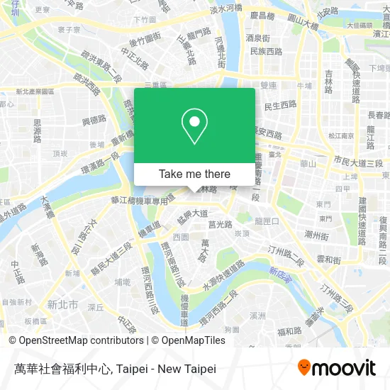 萬華社會福利中心地圖