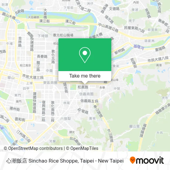 心潮飯店 Sinchao Rice Shoppe map