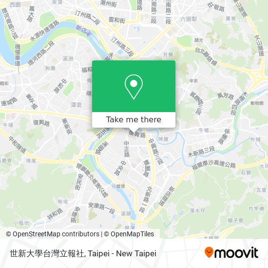 世新大學台灣立報社 map