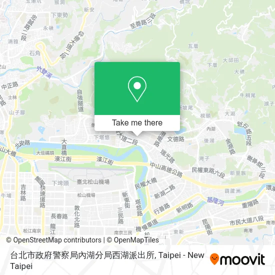 台北市政府警察局內湖分局西湖派出所地圖