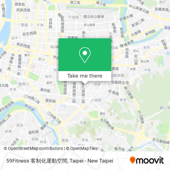 59Fitness 客制化運動空間 map