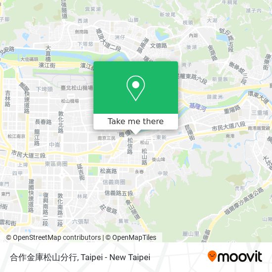 合作金庫松山分行地圖