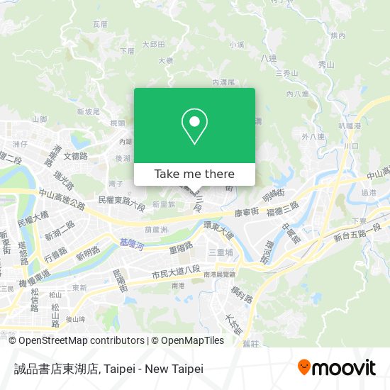 誠品書店東湖店 map