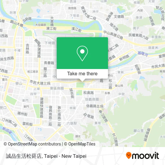 誠品生活松菸店地圖