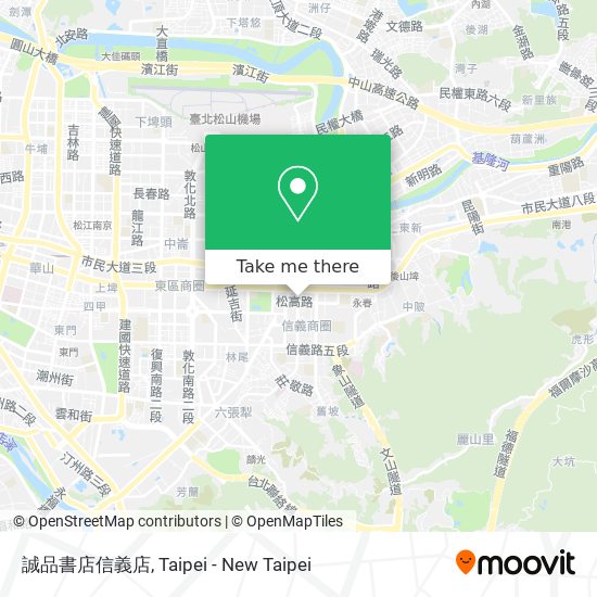 誠品書店信義店 map