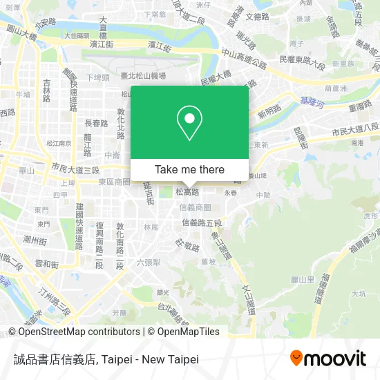 誠品書店信義店地圖