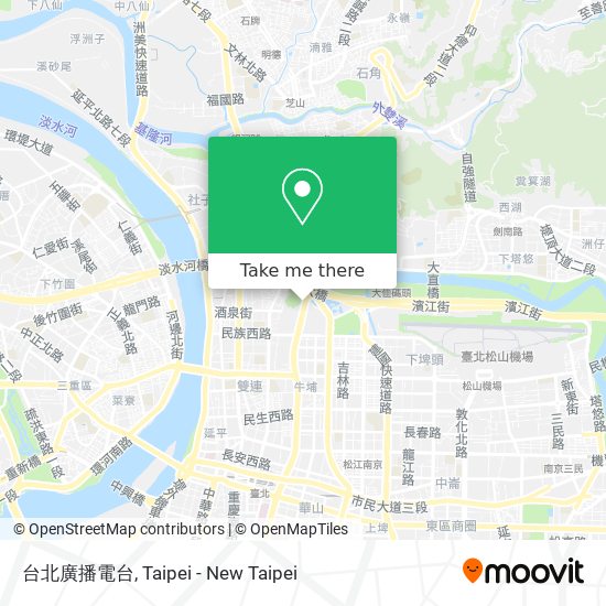 台北廣播電台地圖