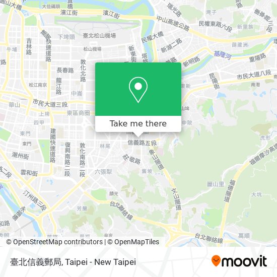臺北信義郵局 map