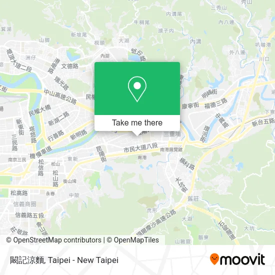 闞記涼麵 map